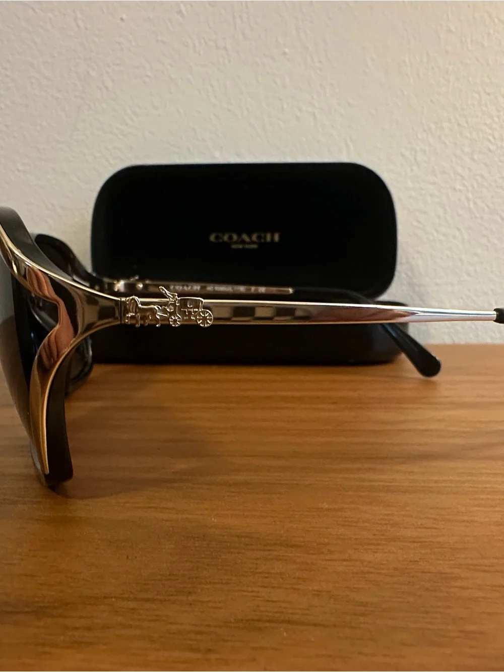 Coach Women's Black Gradient Lens Sunglasses